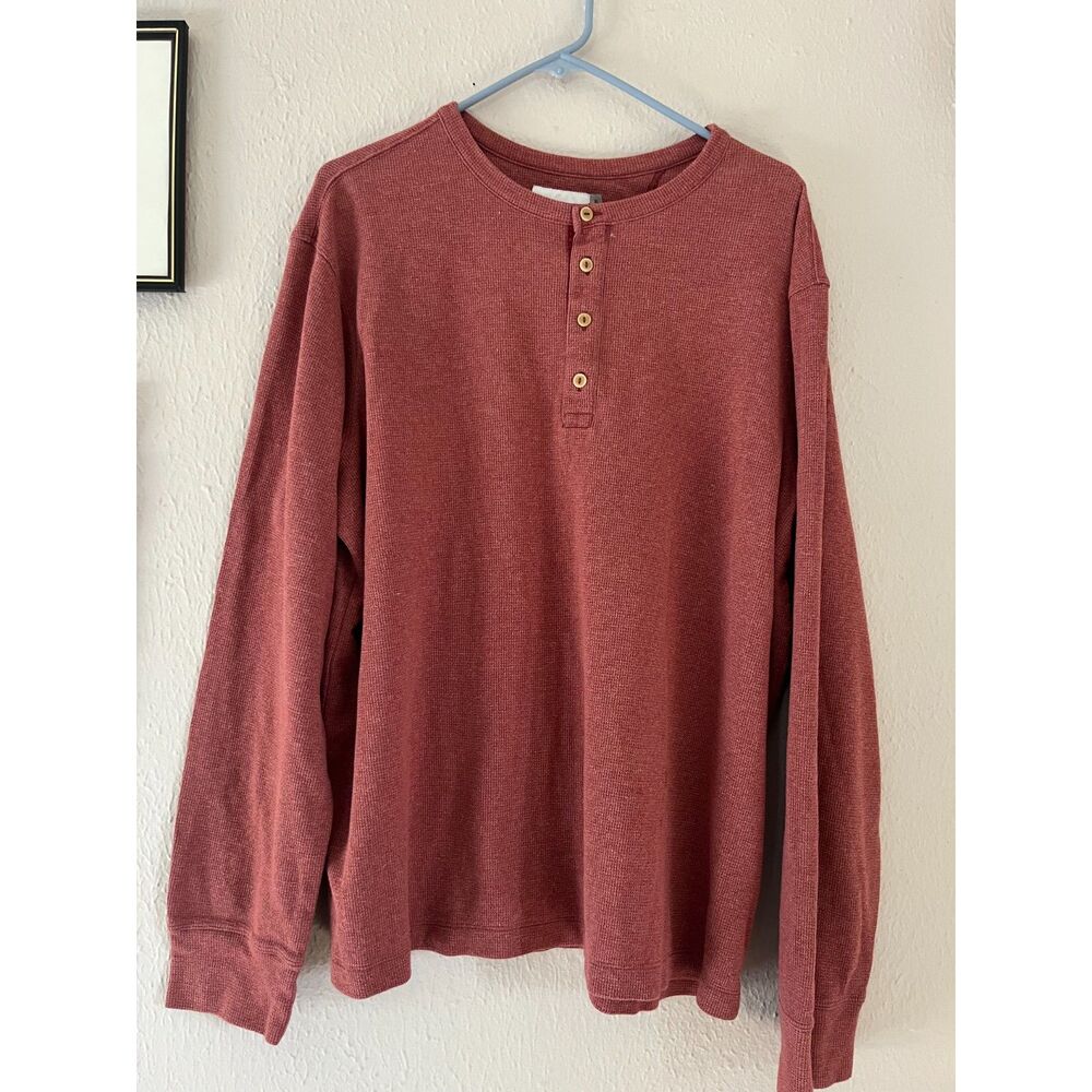 Waffle knit thermal top